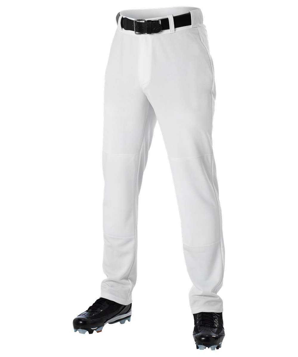 Alleson Athletic 605WLPY Youth Baseball Pant - White - HIT a Double - 1