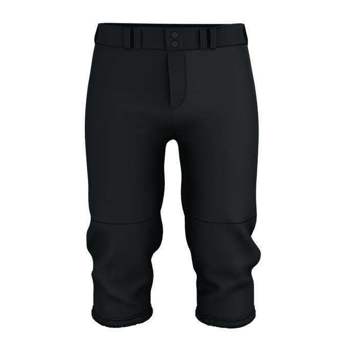 Alleson Athletic 615PSW Womens Belted Speed Premium Fastpitch Pant - Black - HIT a Double - 1