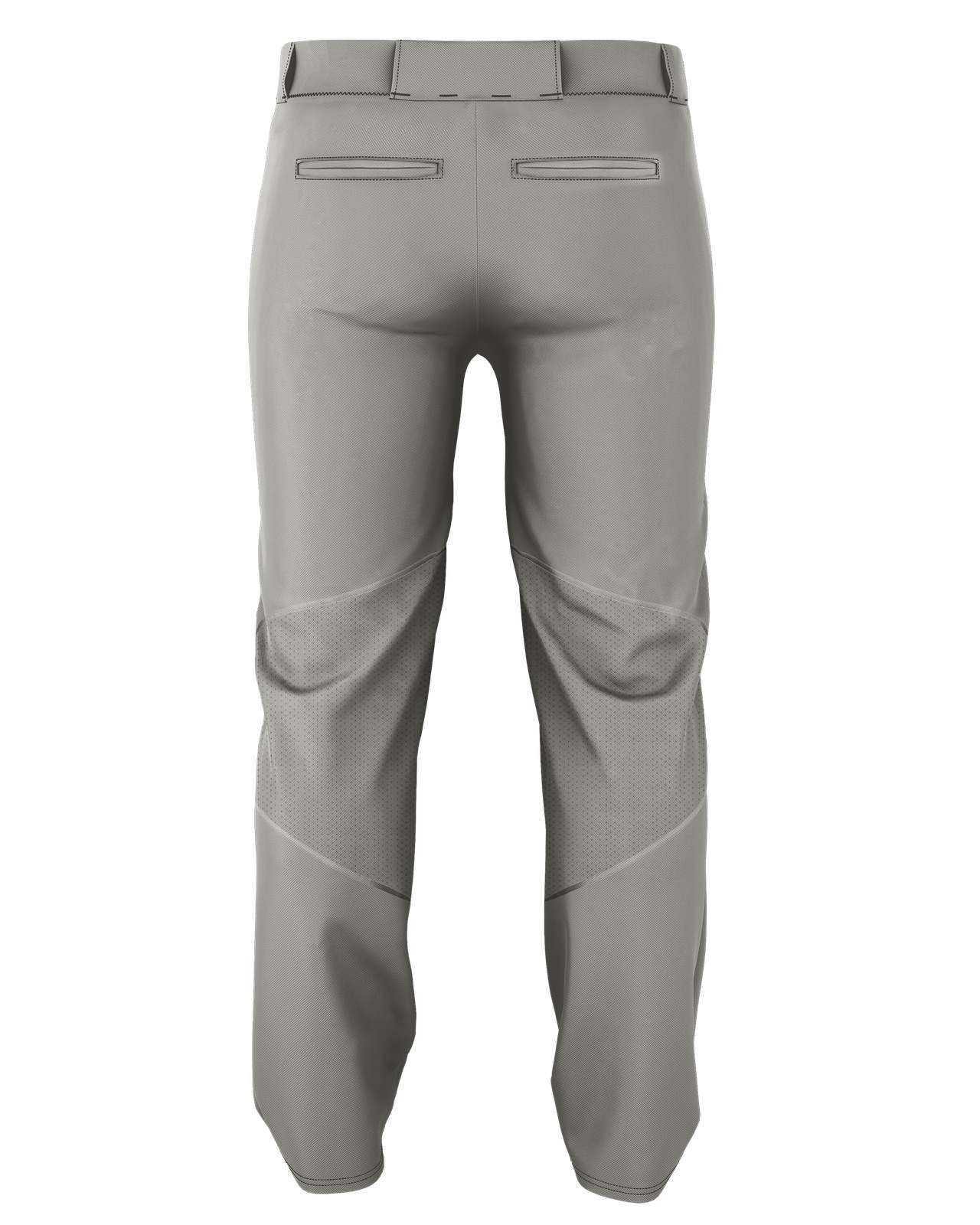 Alleson Athletic 655WLPY Adult Crush Premier Baseball Pant - Grey - HIT a Double - 1