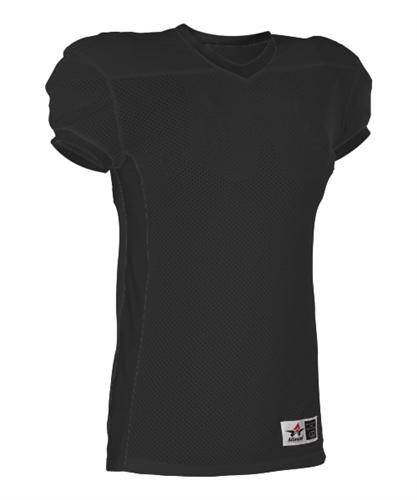 Alleson Athletic 750E Adult Football Jersey - Black Black - HIT a Double - 1
