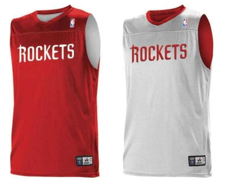 Alleson Athletic A105LY Youth NBA Logo Reversible Jersey - Houston Rockets - HIT a Double - 1
