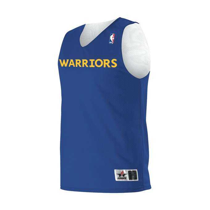 Alleson Athletic A115LY Youth NBA Logo'd Reversible Jersey - Golden State Warriors - HIT a Double - 1
