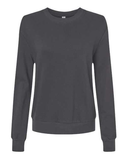 Alternative 9903ZT Women's Eco-Washed Terry Throwback Pullover - Dark Grey New - HIT a Double