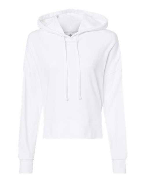 Alternative 9906ZT Women's Eco-Washed Terry Hooded Sweatshirt - White - HIT a Double