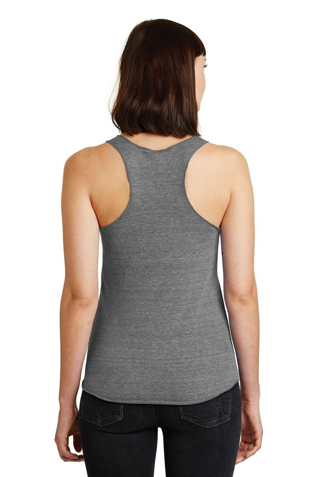 Alternative AA1927 Discontinued Women&#39;s Meegs Eco-Jersey Racer Tank - Eco Gray - HIT a Double - 2