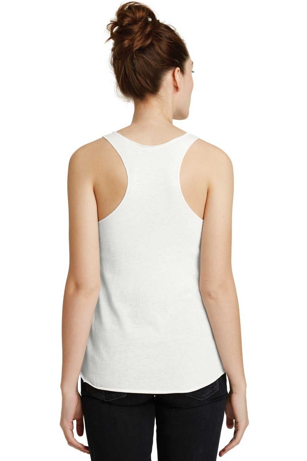 Alternative AA1927 Discontinued Women's Meegs Eco-Jersey Racer Tank - Eco Ivory - HIT a Double - 1