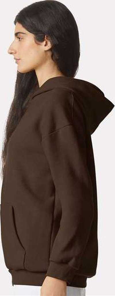 American Apparel RF498 ReFlex Fleece Pullover Hoodie - Brown - HIT a Double - 1