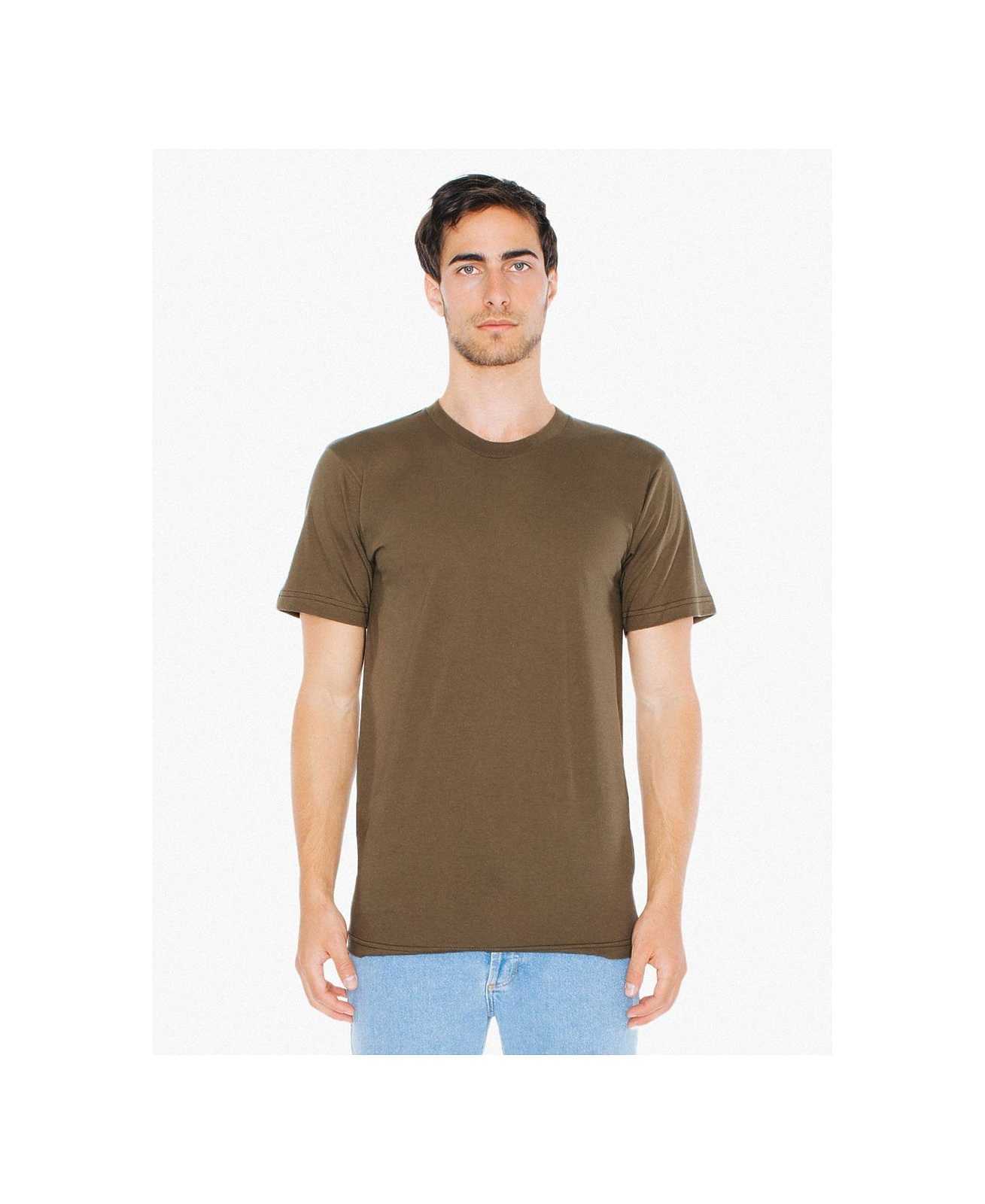 American Apparel 2001W Fine Jersey T-Shirt - Army - HIT a Double