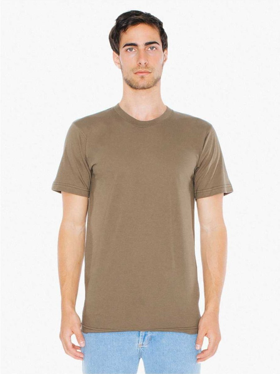 American Apparel 2001 USA Collection Fine Jersey T-Shirt - Army - HIT a Double
