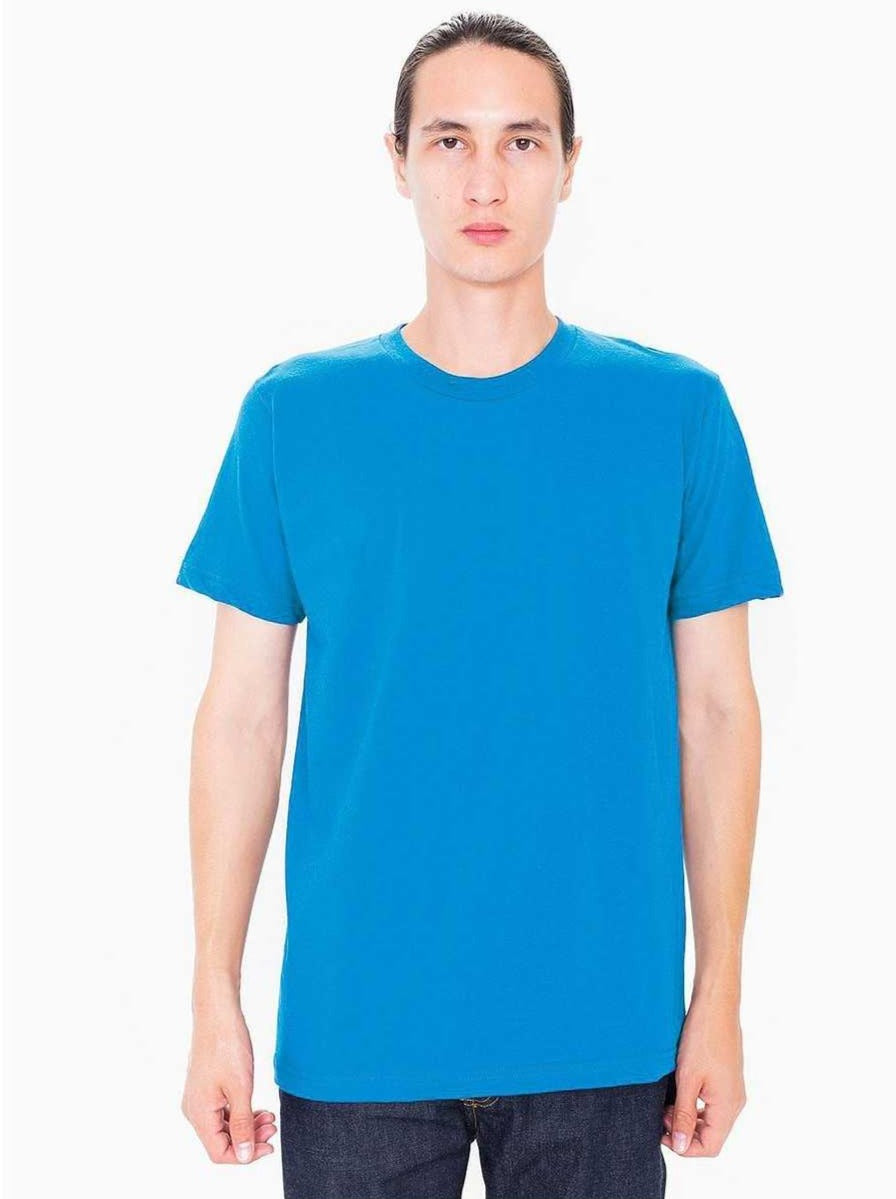American Apparel 2001 USA Collection Fine Jersey T-Shirt - Teal - HIT a Double