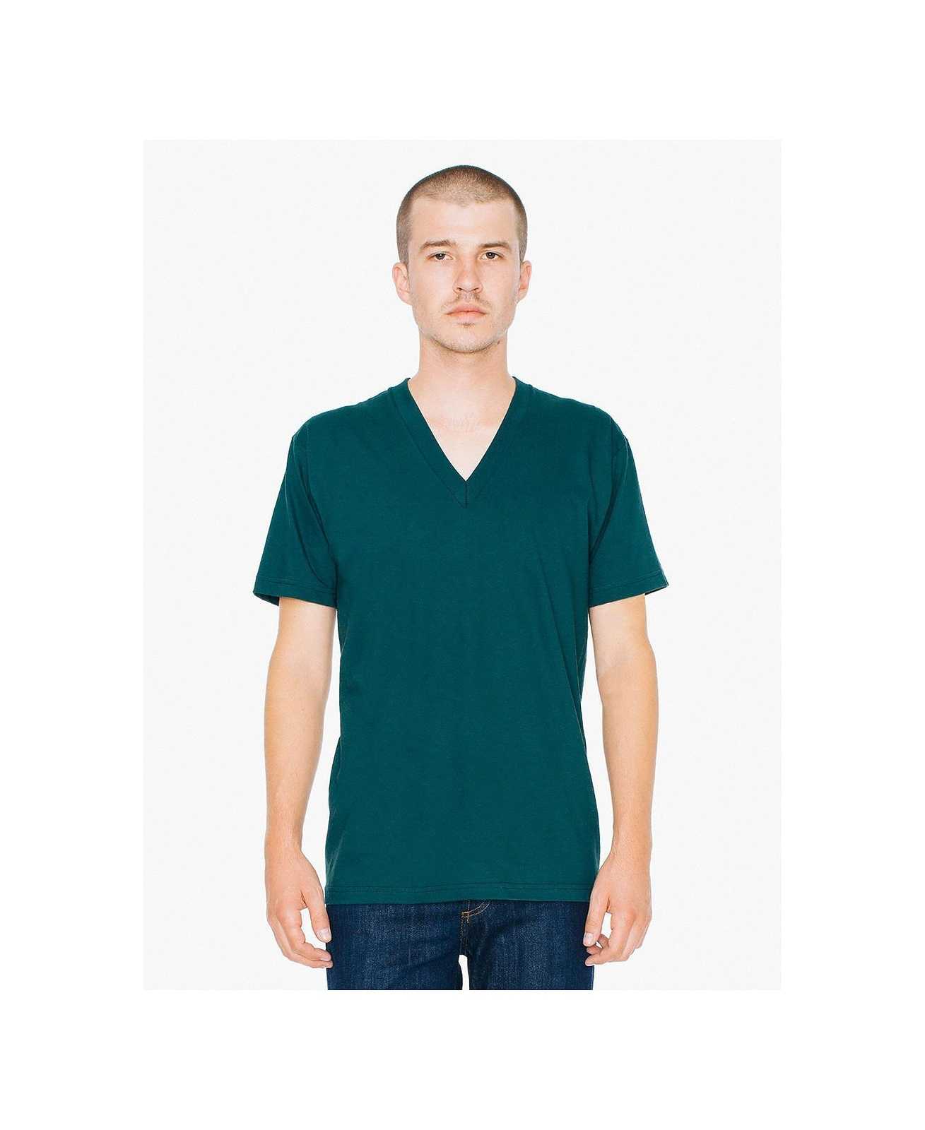 American Apparel 2456W Fine Jersey V-Neck T-Shirt - Forest - HIT a Double