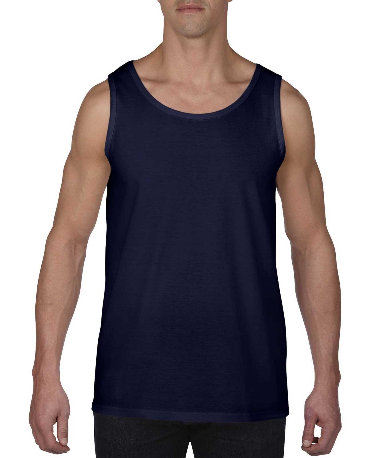 Anvil A986 100% Combed Ring Spun Cotton Tank Top - Navy - HIT a Double