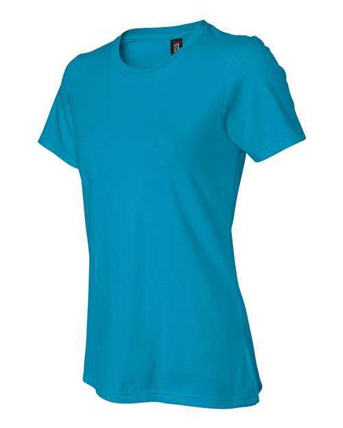 Anvil By Gildan 880 Softstyle Womens Lightweight T-Shirt - Caribbean Blue - HIT a Double