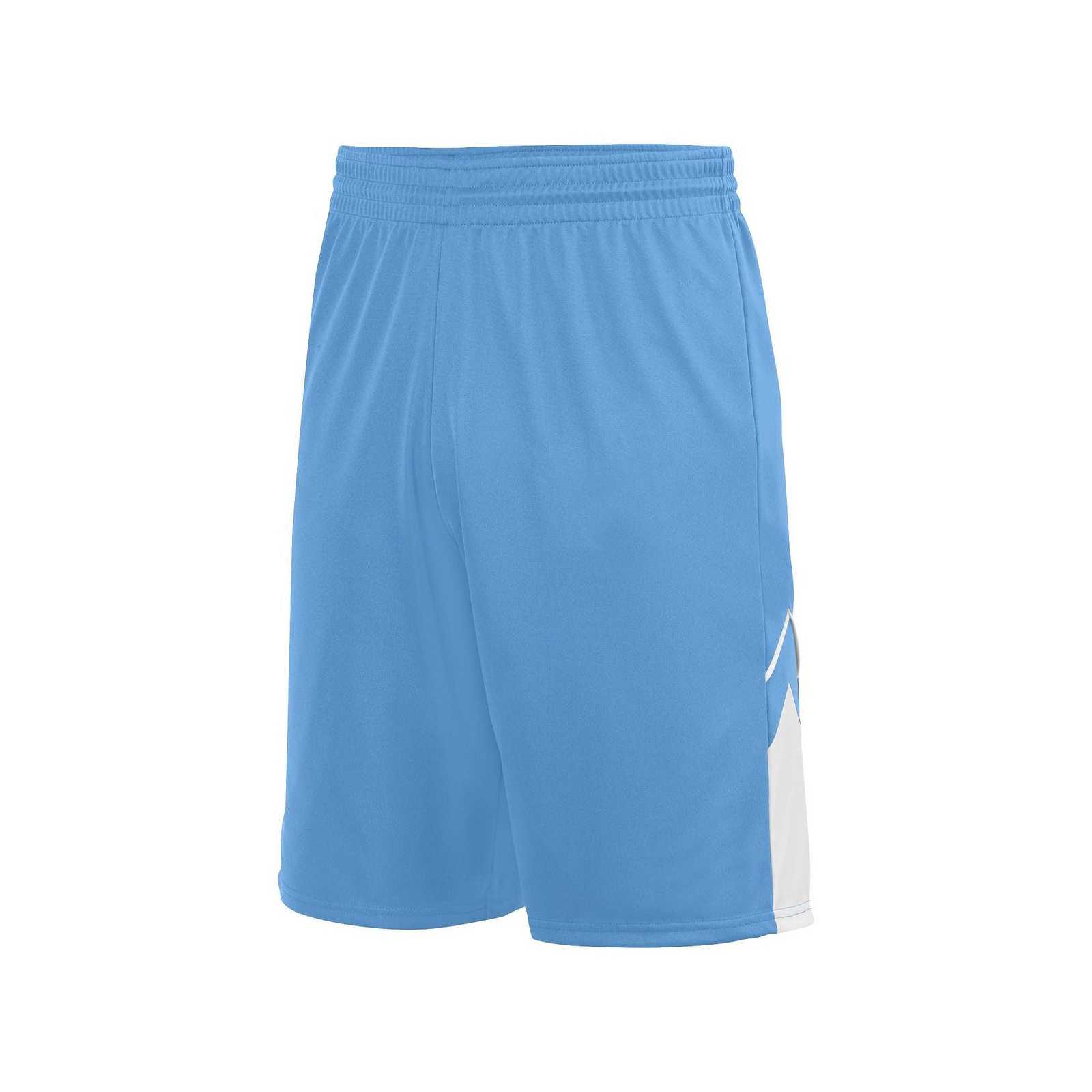Augusta 1168 Alley-Oop Reversible Short - Columbia Blue White - HIT a Double