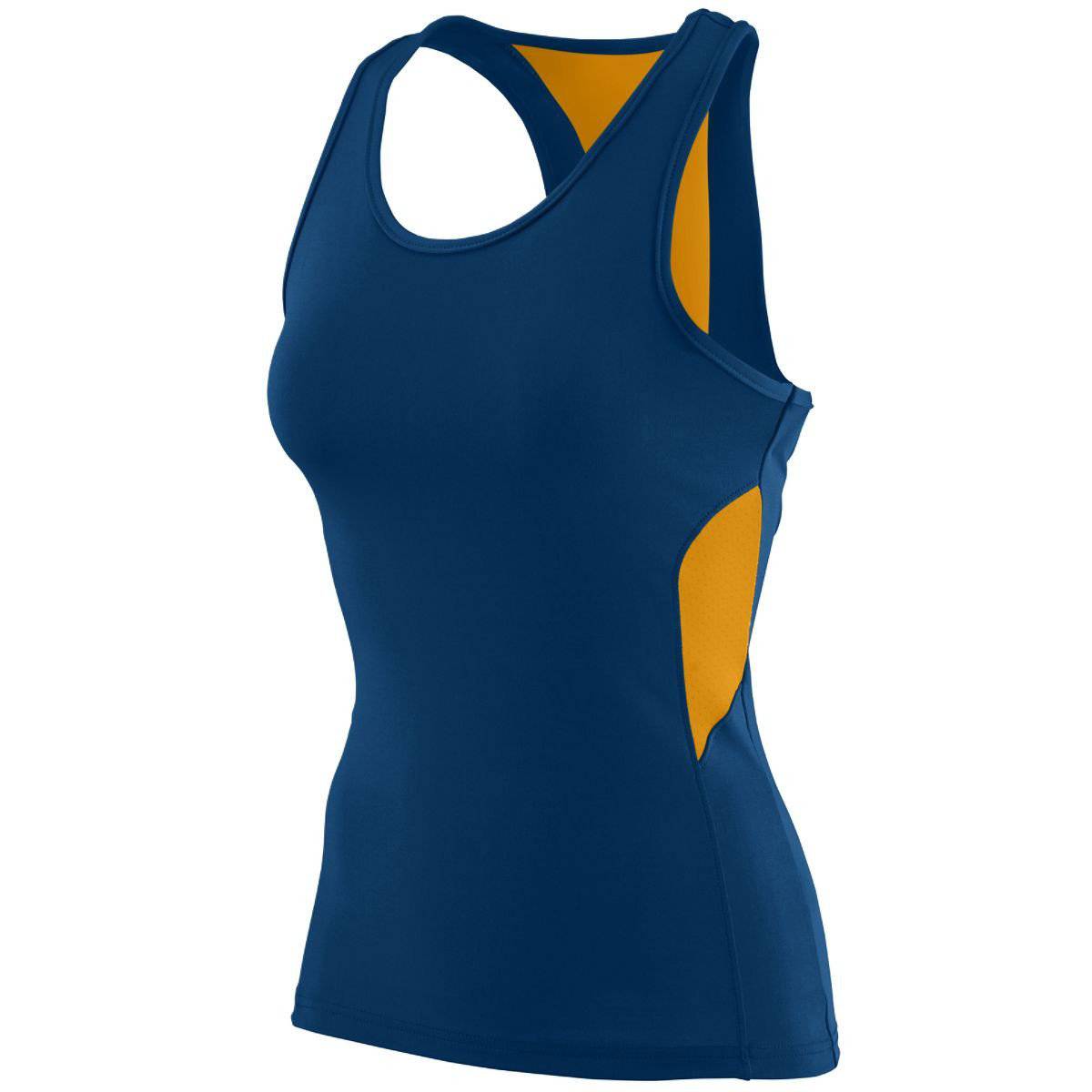 Augusta 1282 Ladies Inspiration Jersey - Navy Gold - HIT a Double