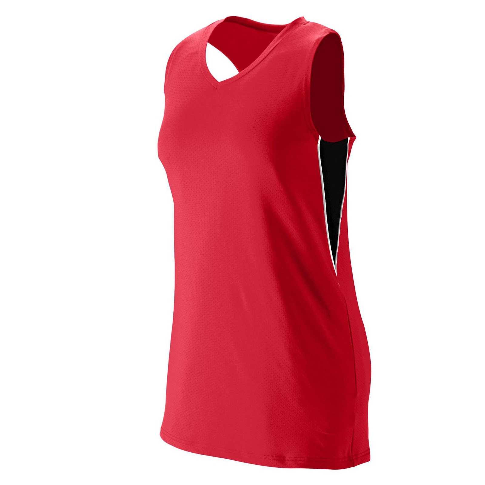 Augusta 1291 Girls Inferno Jersey - Red Black White - HIT a Double