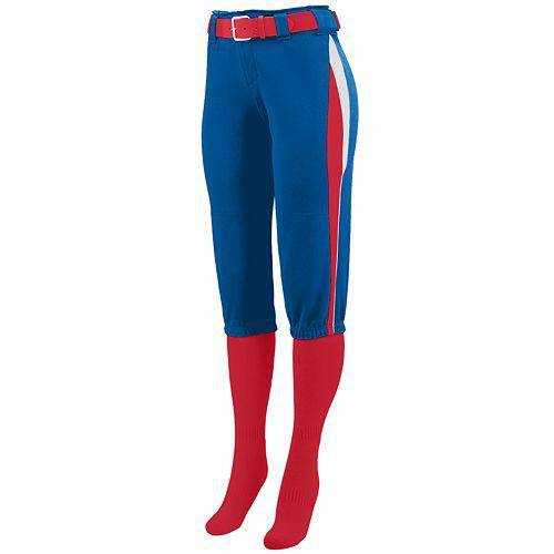 Augusta 1340 Ladies Comet Pant - Royal Red White - HIT a Double