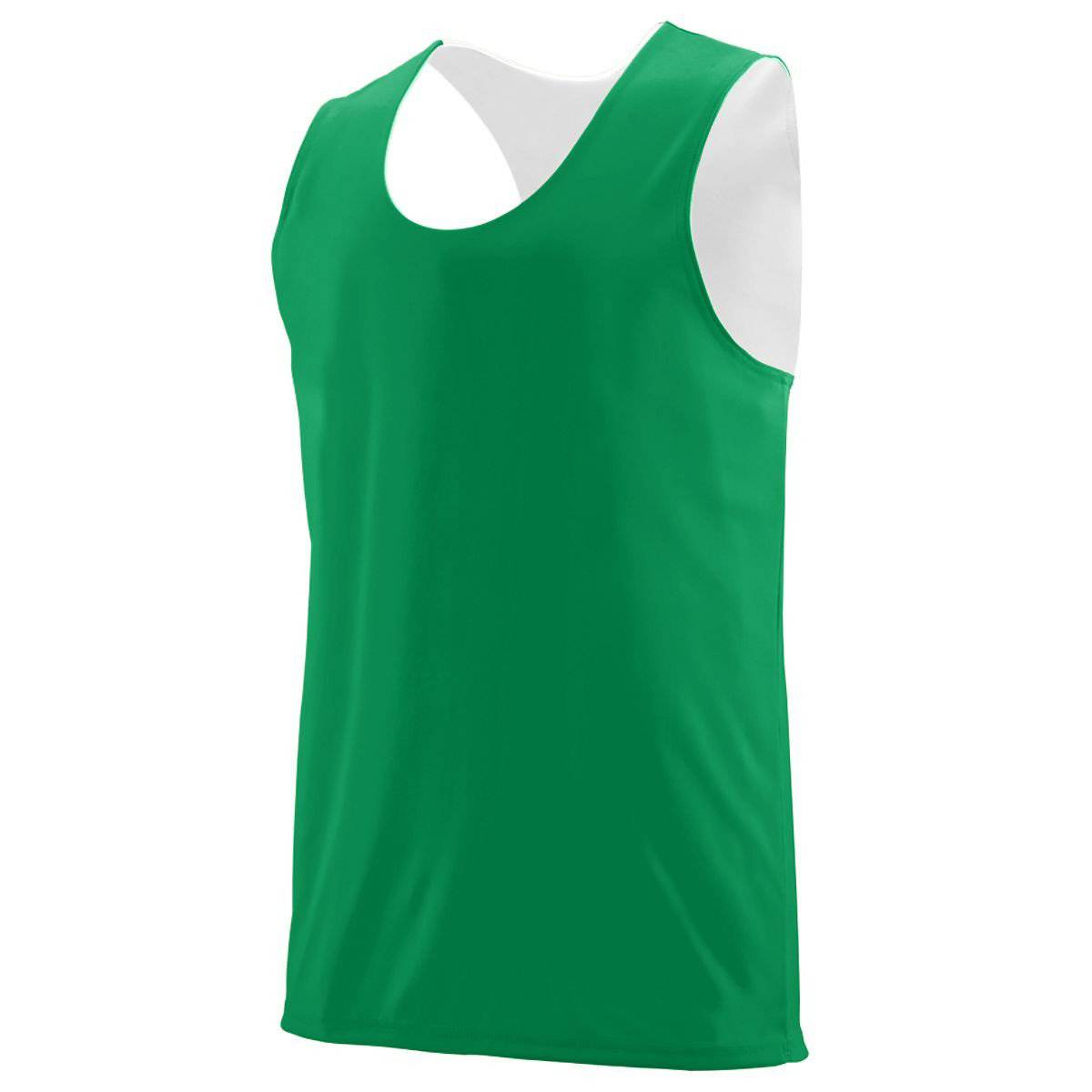 Augusta 149 Reversible Wicking Tank - Youth - Green White - HIT a Double