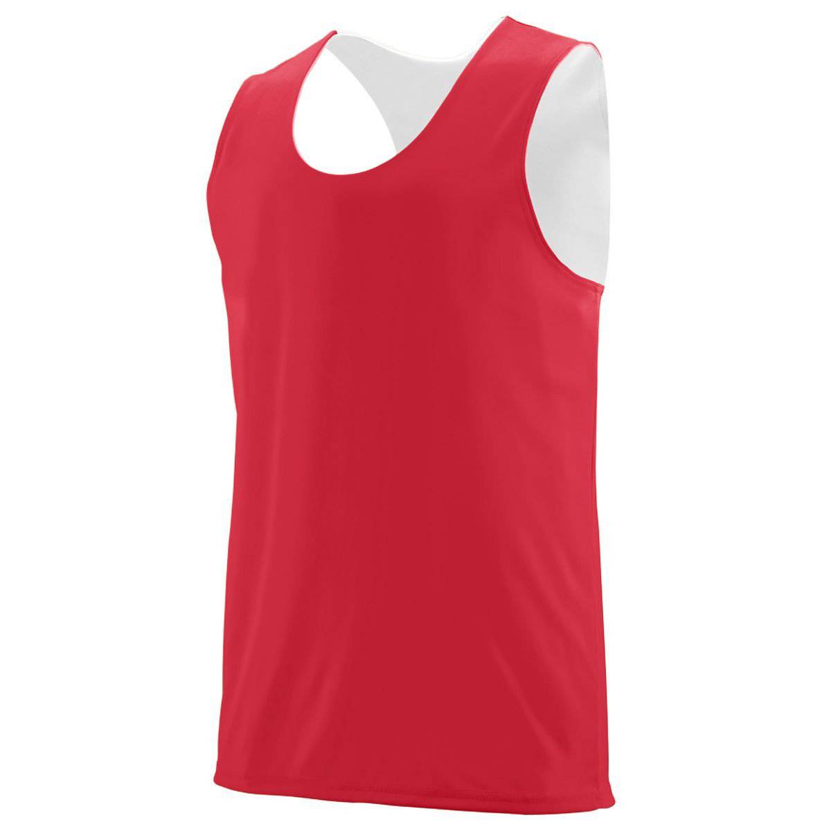 Augusta 149 Reversible Wicking Tank - Youth - Red White - HIT a Double
