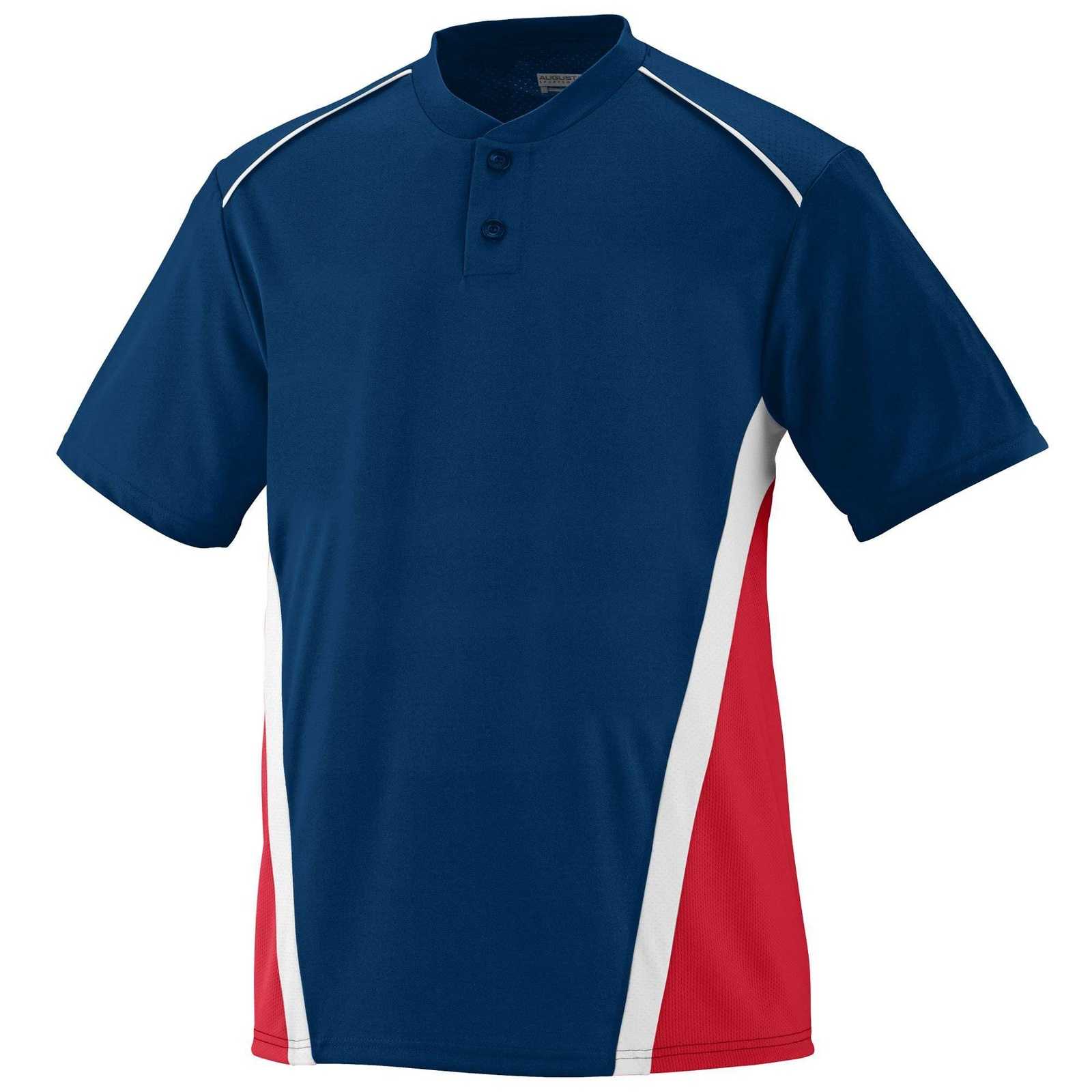 Augusta 1525 RBI Jersey - Navy Red White - HIT a Double