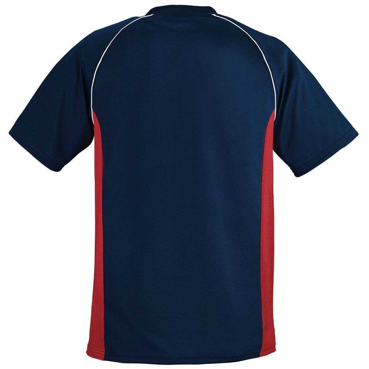 Augusta 1541 Base Hit Jersey - Youth - Navy Red White - HIT a Double