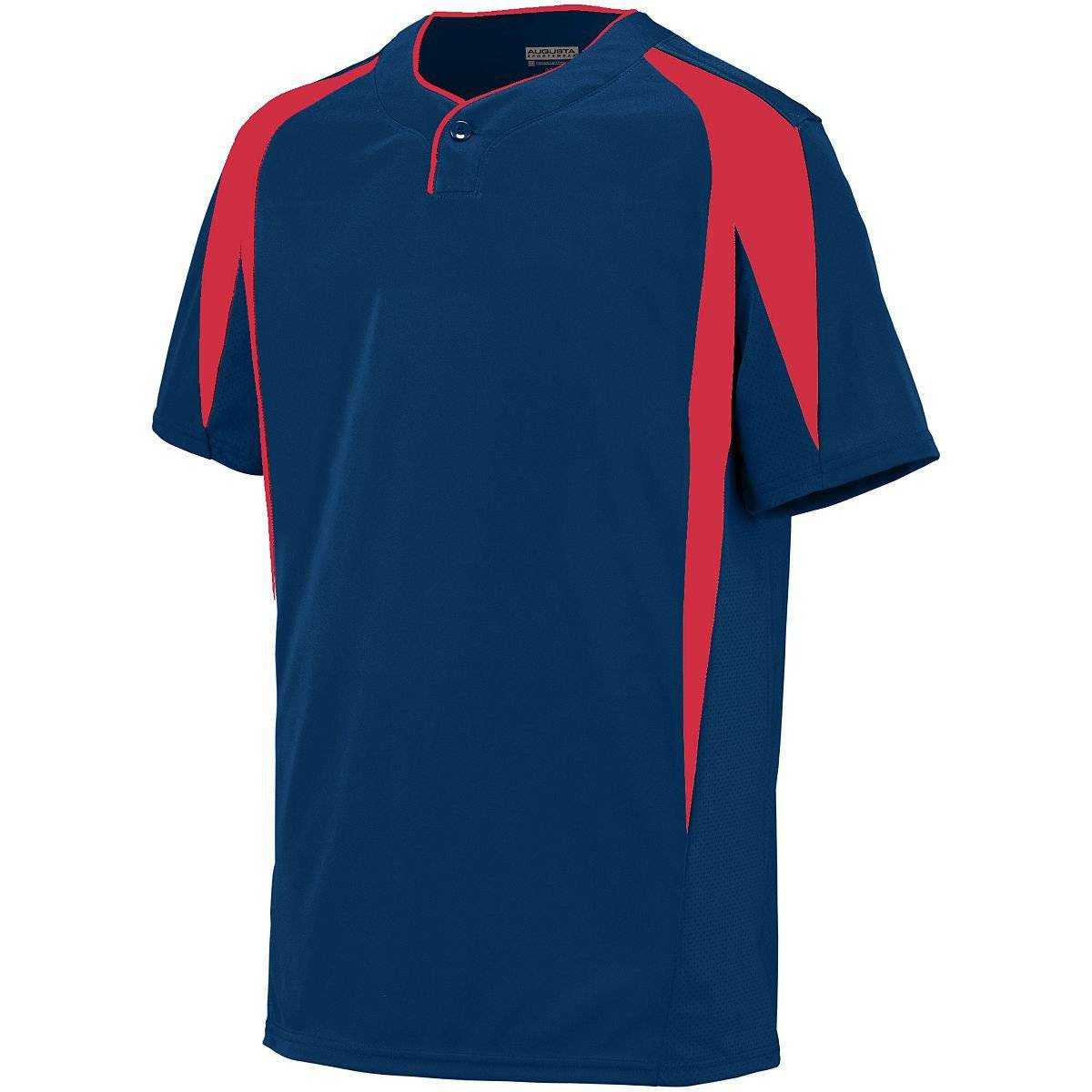 Augusta 1546 Flyball Jersey - Youth - Navy Red - HIT a Double