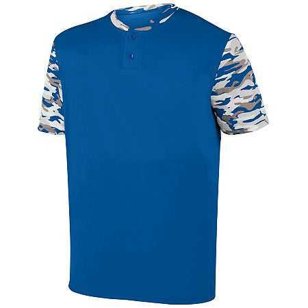 Augusta 1549 Youth Pop Fly Jersey - Royal Royal Mod - HIT a Double