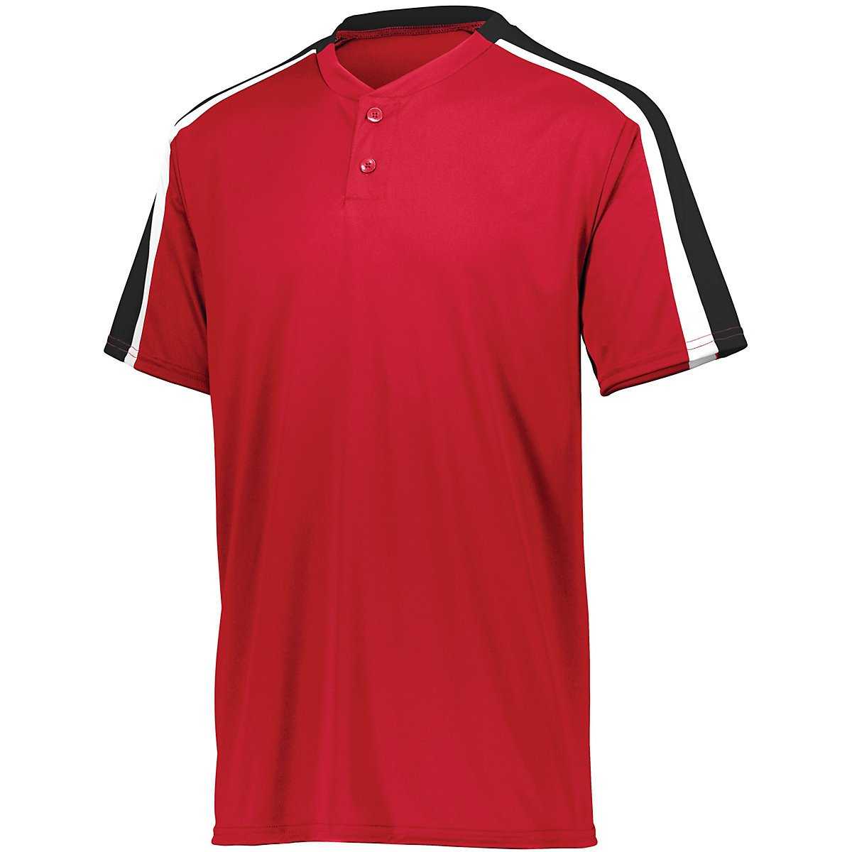 Augusta 1558 Youth Power Plus Jersey 2.0 - Red Black White - HIT a Double