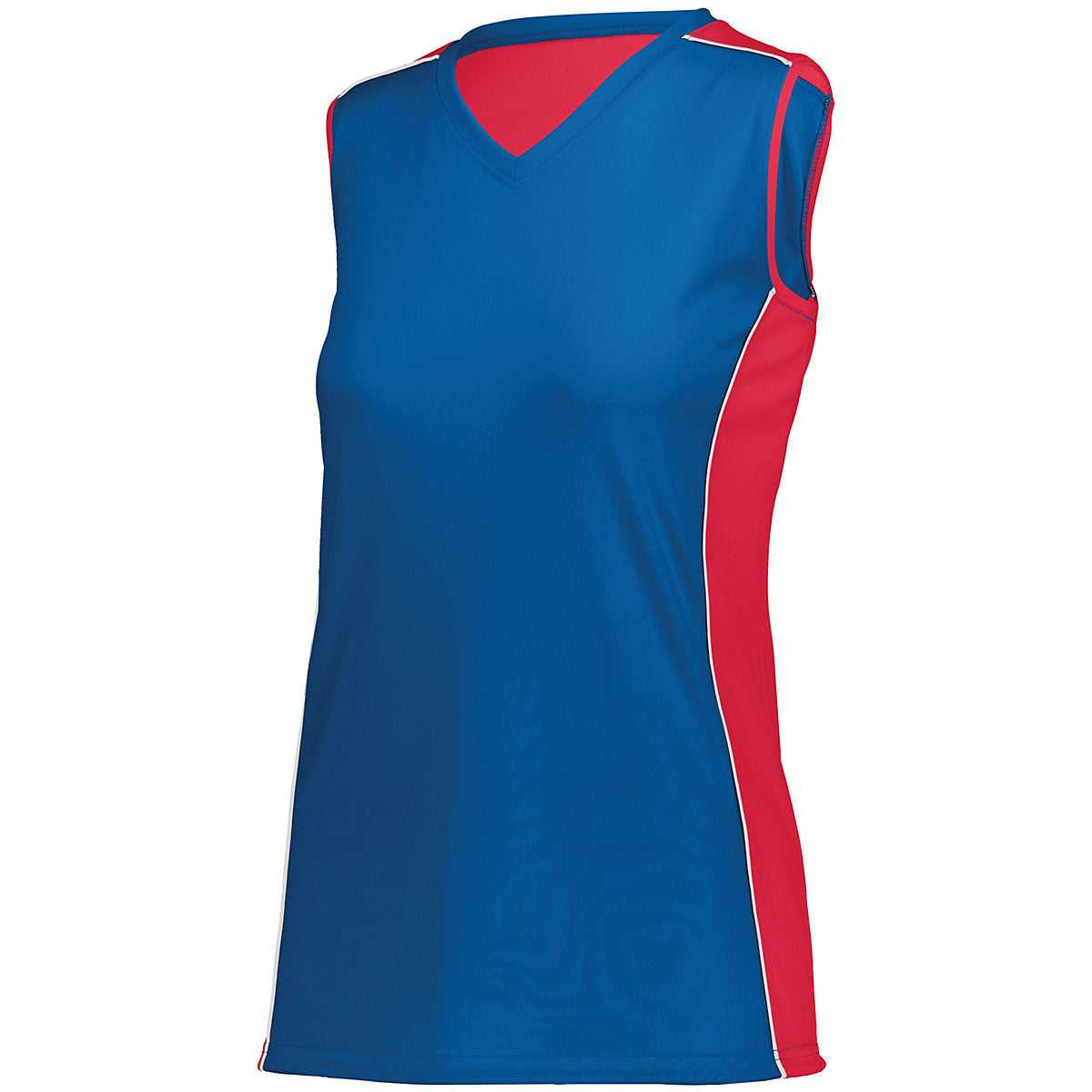 Augusta 1676 Ladies Paragon Jersey - Royal Red White - HIT a Double