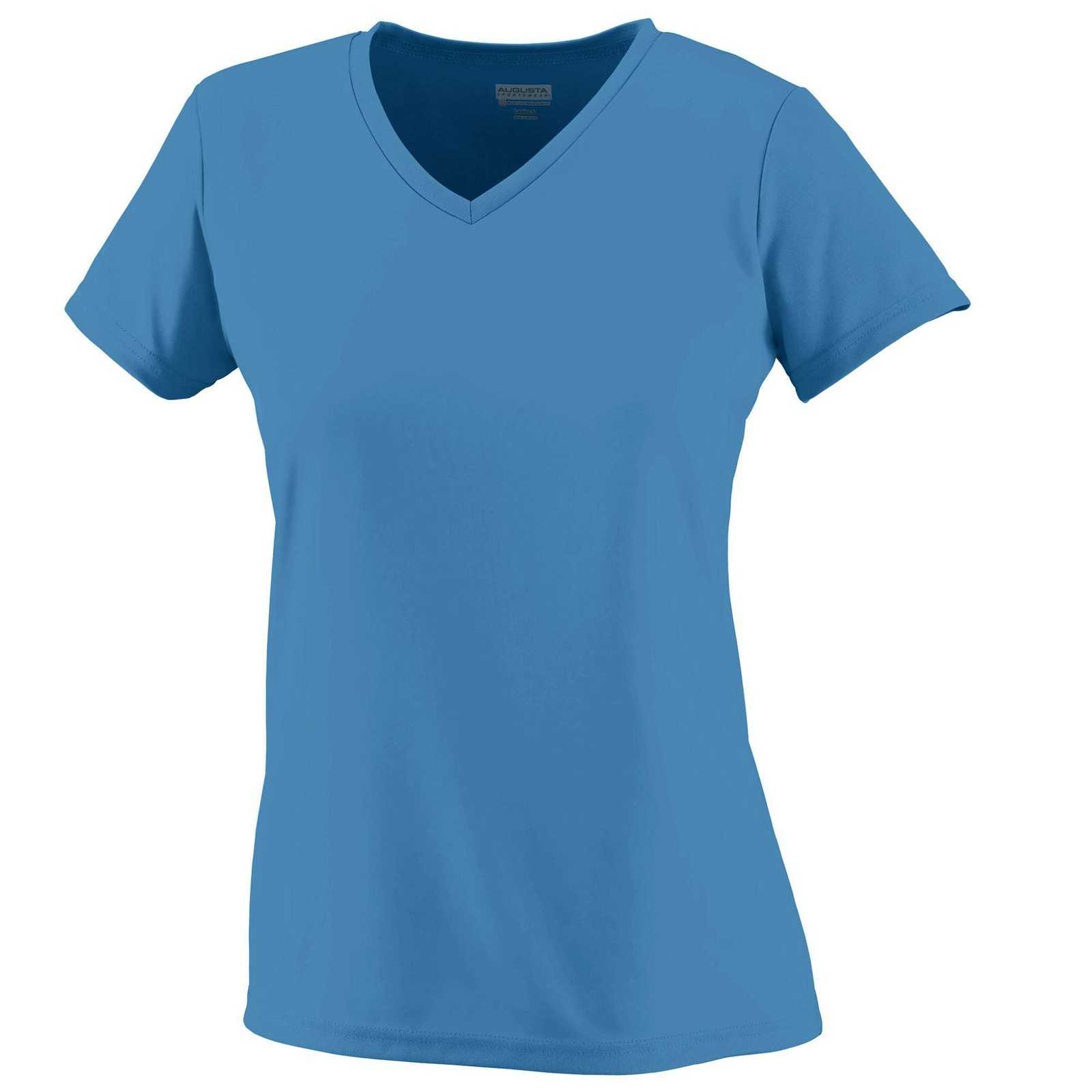 Augusta 1791 Girls Wicking T-Shirt - Columbia Blue - HIT a Double