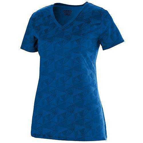 Augusta 1792 Ladies Elevate Wicking T-Shirt - Royal Print - HIT a Double