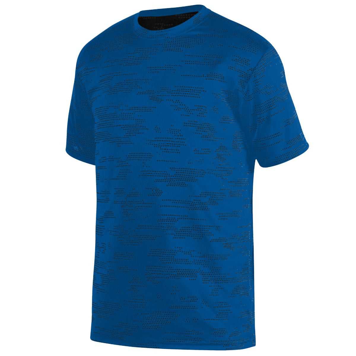 Augusta 1802 Sleet Wicking Tee Youth - Royal Black - HIT a Double