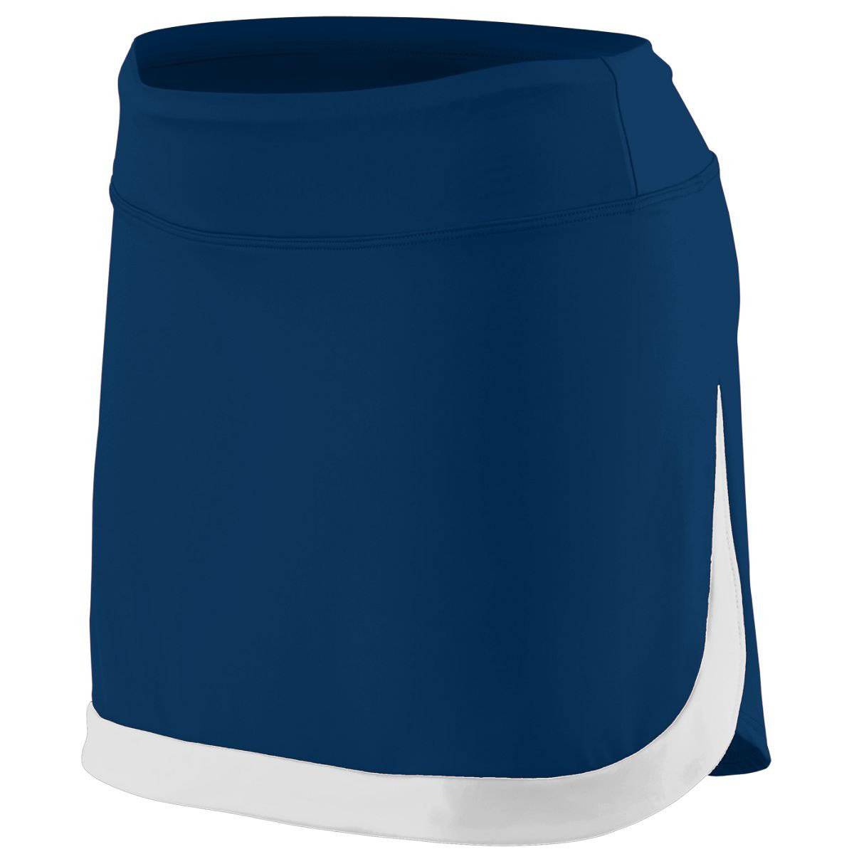 Augusta 2411 Girls Action Color Block Skort - Navy White - HIT a Double