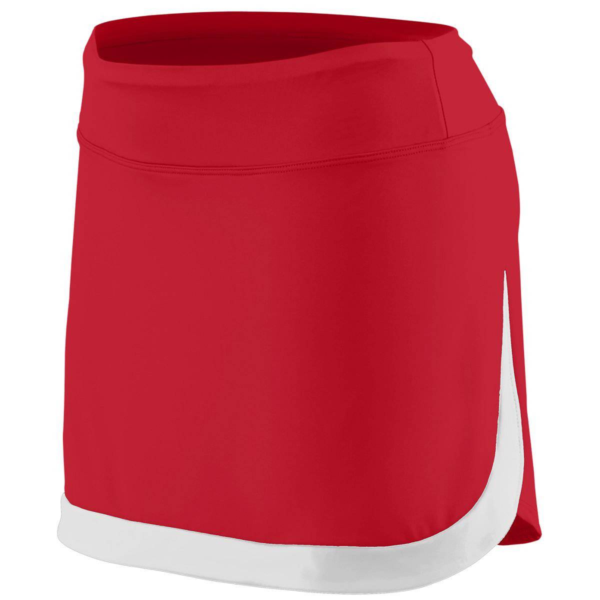 Augusta 2411 Girls Action Color Block Skort - Red White - HIT a Double