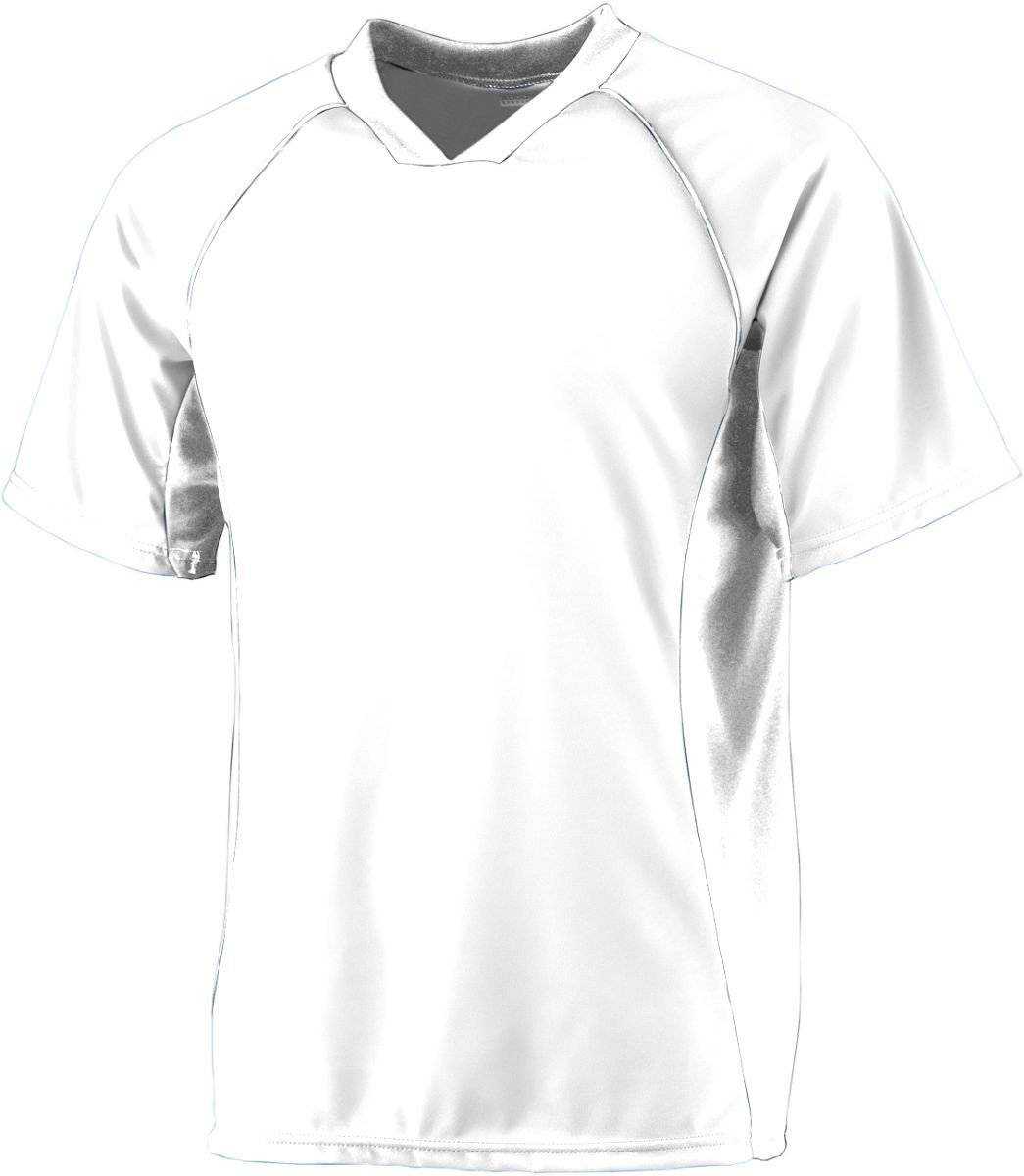 Augusta 244 Wicking Soccer Shirt-Youth - White - HIT a Double