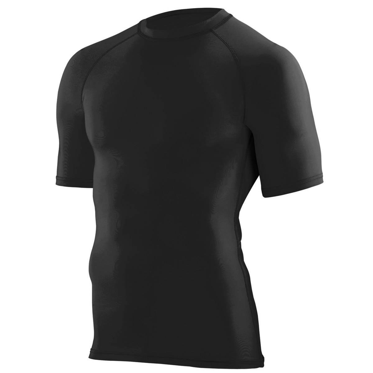 Augusta 2601 Hyperform Compression Short Sleeve Shirt - Youth - Black - HIT a Double