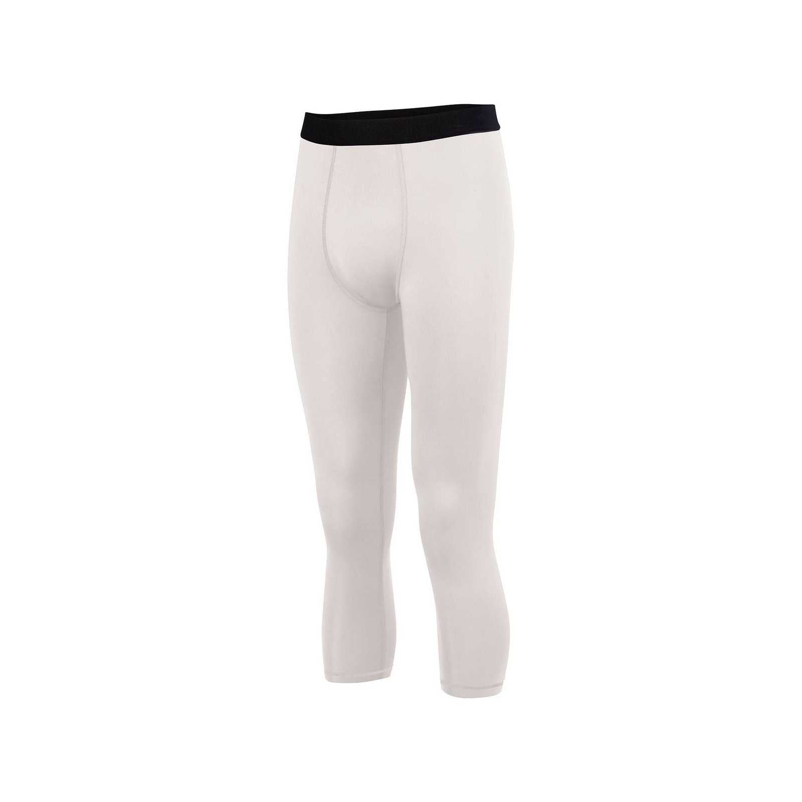Augusta 2619 Youth Hyperform Compression Calf-Length Tight - White - HIT a Double