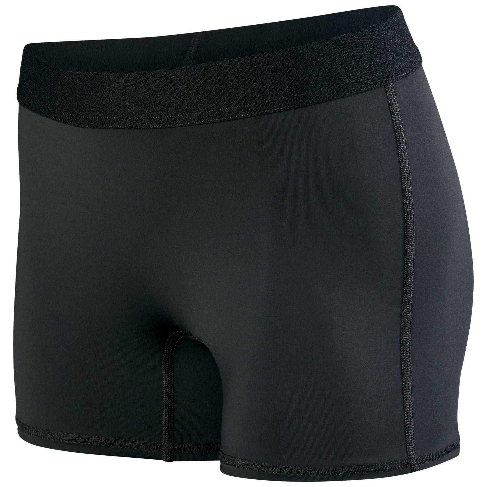 Augusta 2625 Ladies Hyperform Fitted Short - Black - HIT a Double