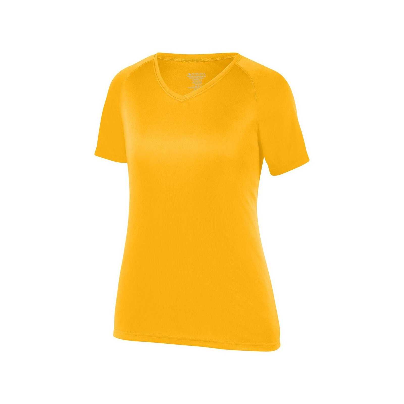 Augusta 2792 Ladies Attain Wicking Shirt - Gold - HIT a Double
