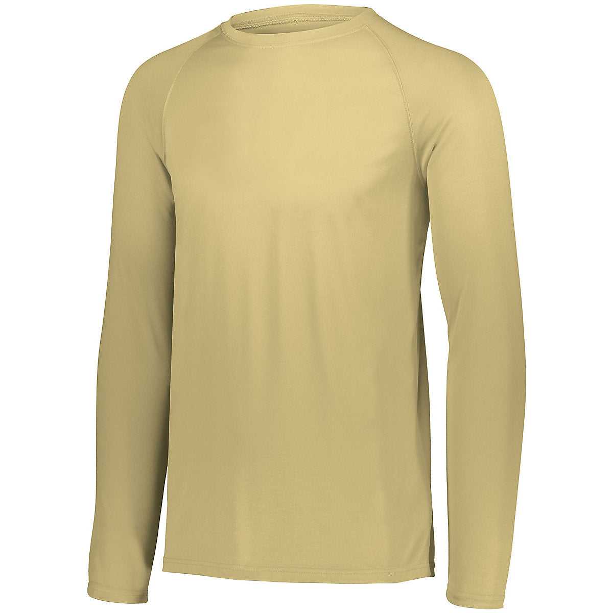 Augusta 2796 Youth Attain Wicking Long Sleeve Shirt - Vegas Gold - HIT a Double
