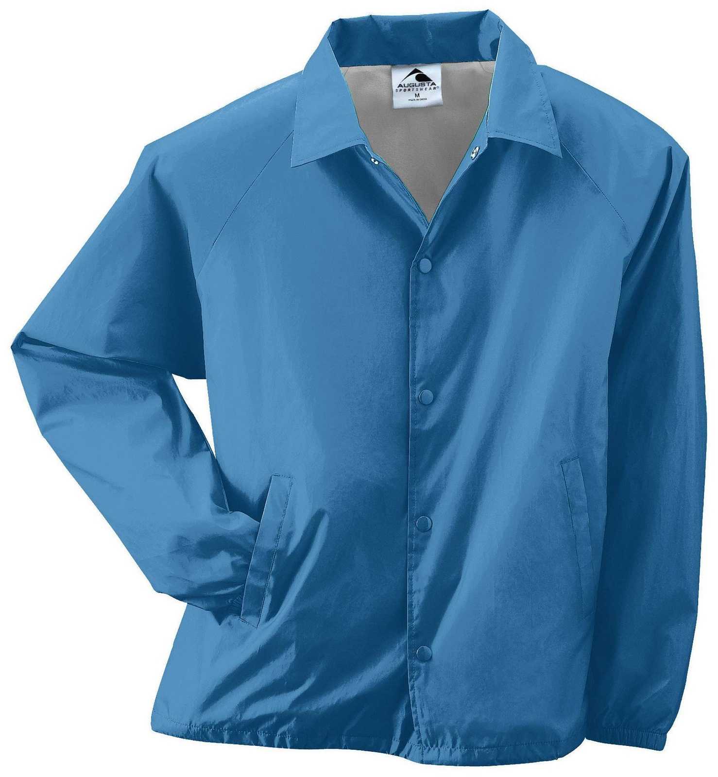 Augusta 3100 Nylon Coach's Jacket/Lined - Columbia Blue - HIT a Double