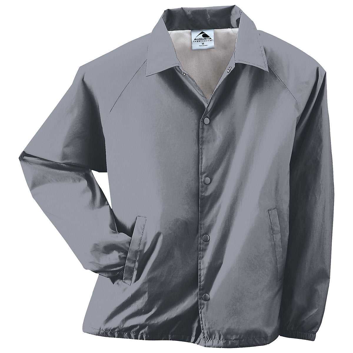 Augusta 3100 Nylon Coach's Jacket/Lined - Graphite - HIT a Double
