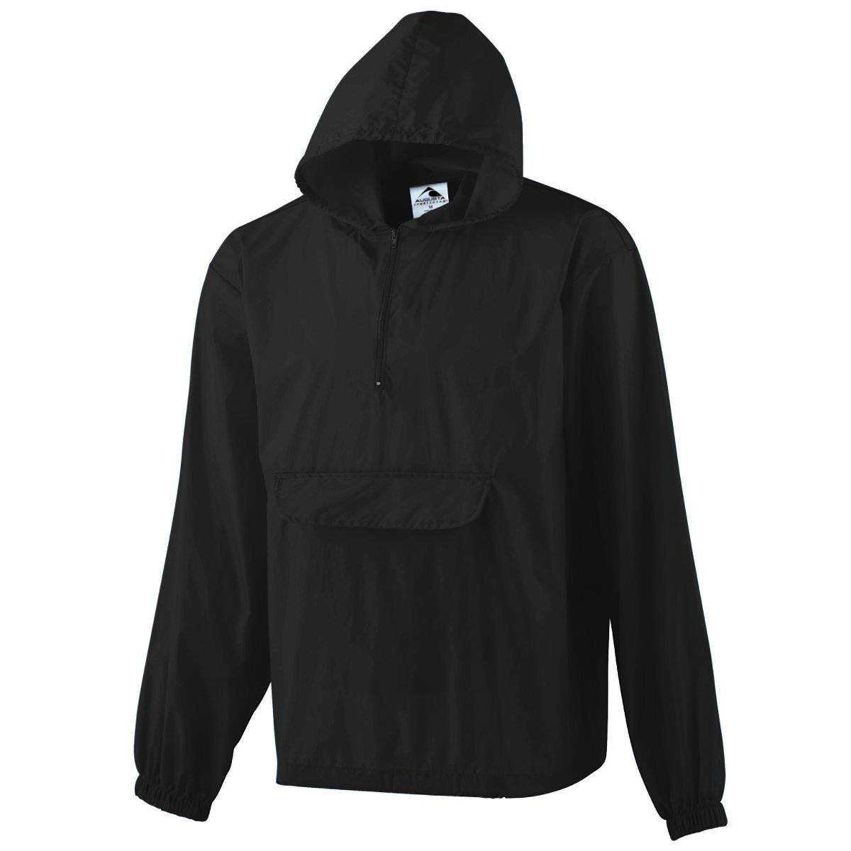 Augusta 3130 Pullover Jacket In A Pocket - Black - HIT a Double
