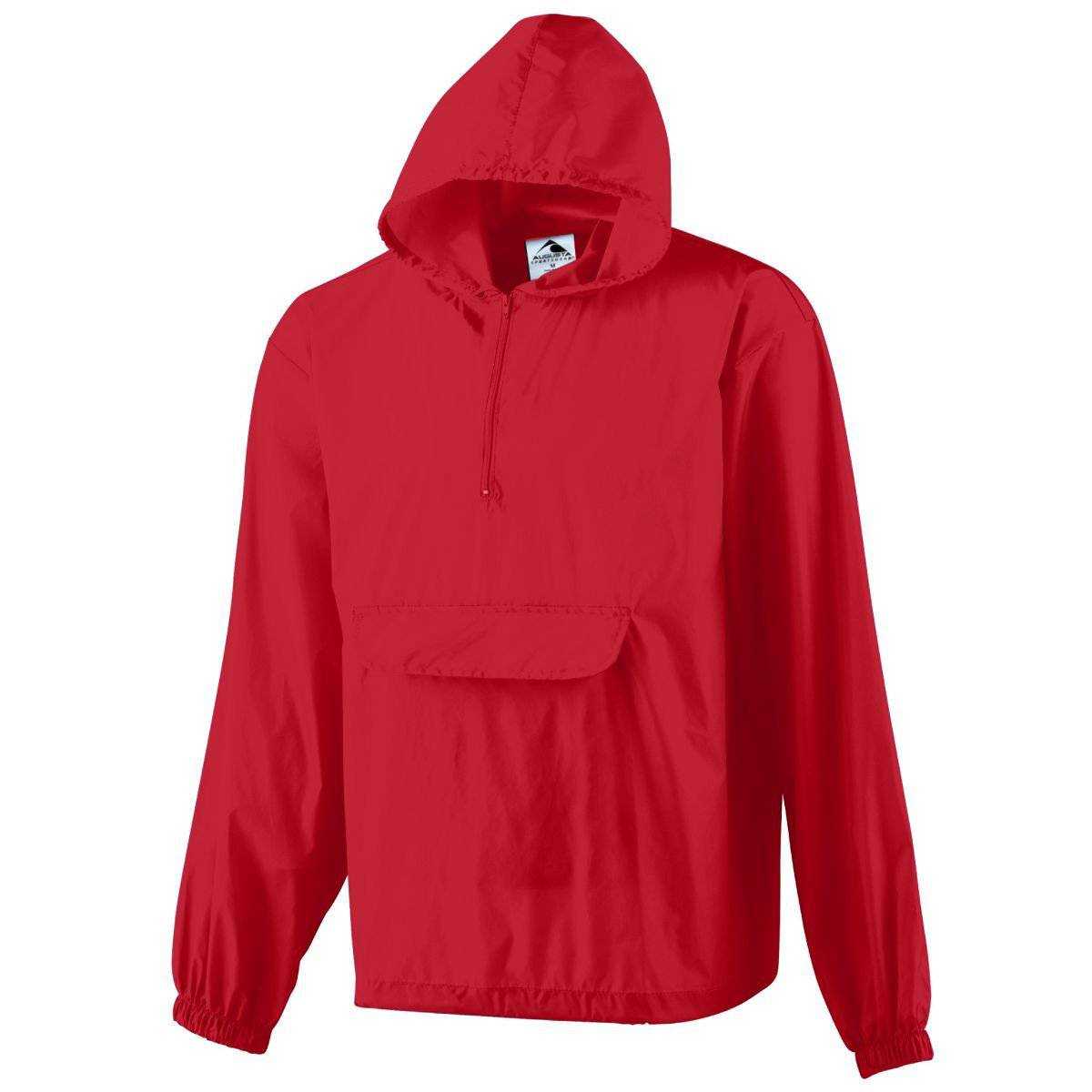 Augusta 3130 Pullover Jacket In A Pocket - Red - HIT a Double