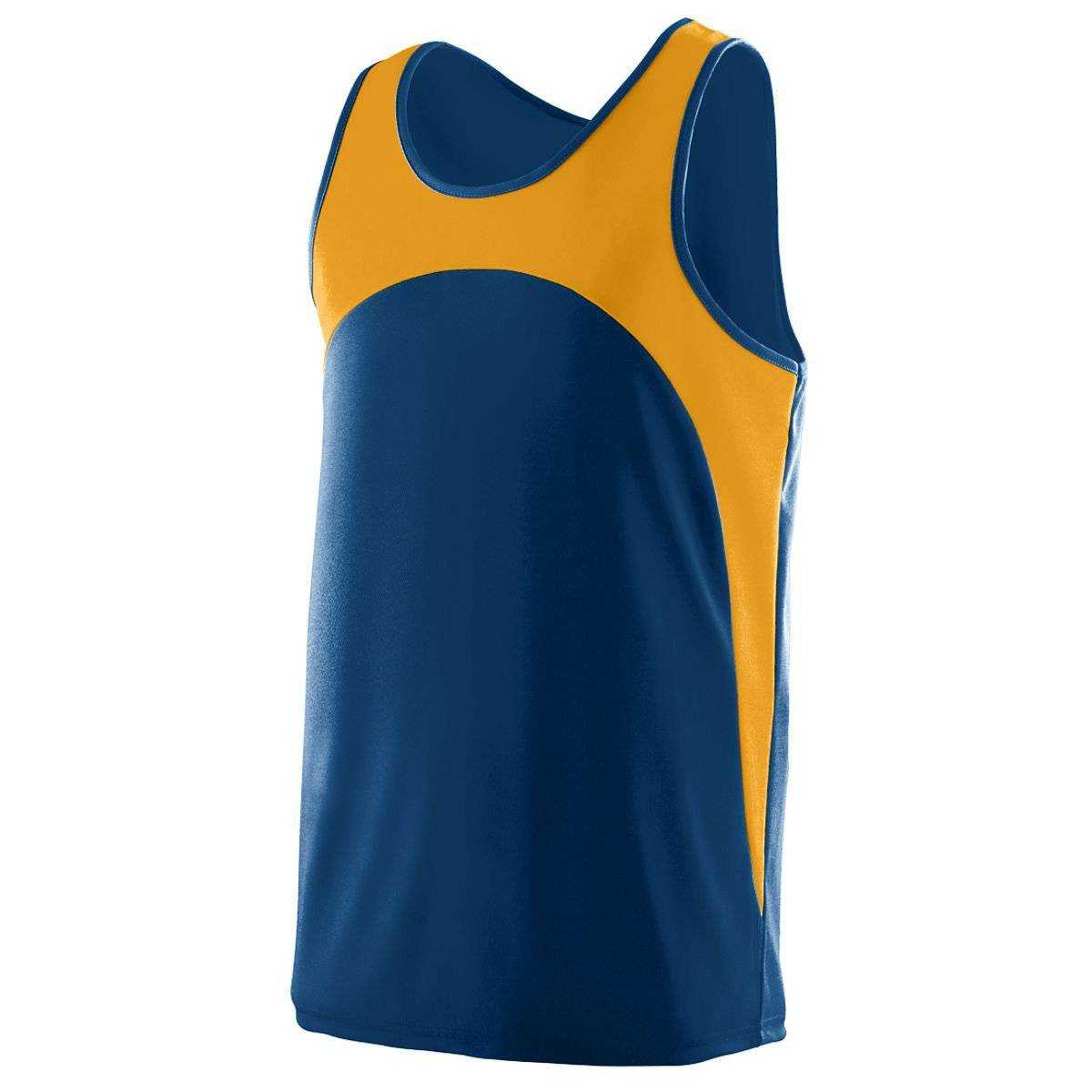 Augusta 340 Velocity Track Jersey - Navy Gold - HIT a Double