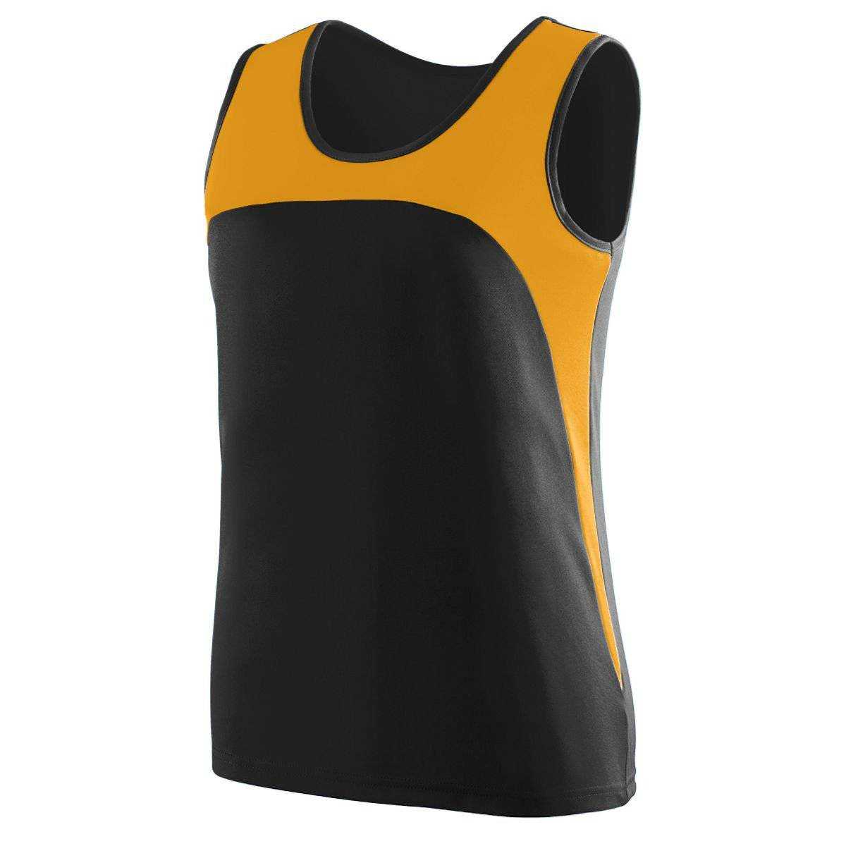Augusta 342 Ladies Velocity Track Jersey - Black Gold - HIT a Double