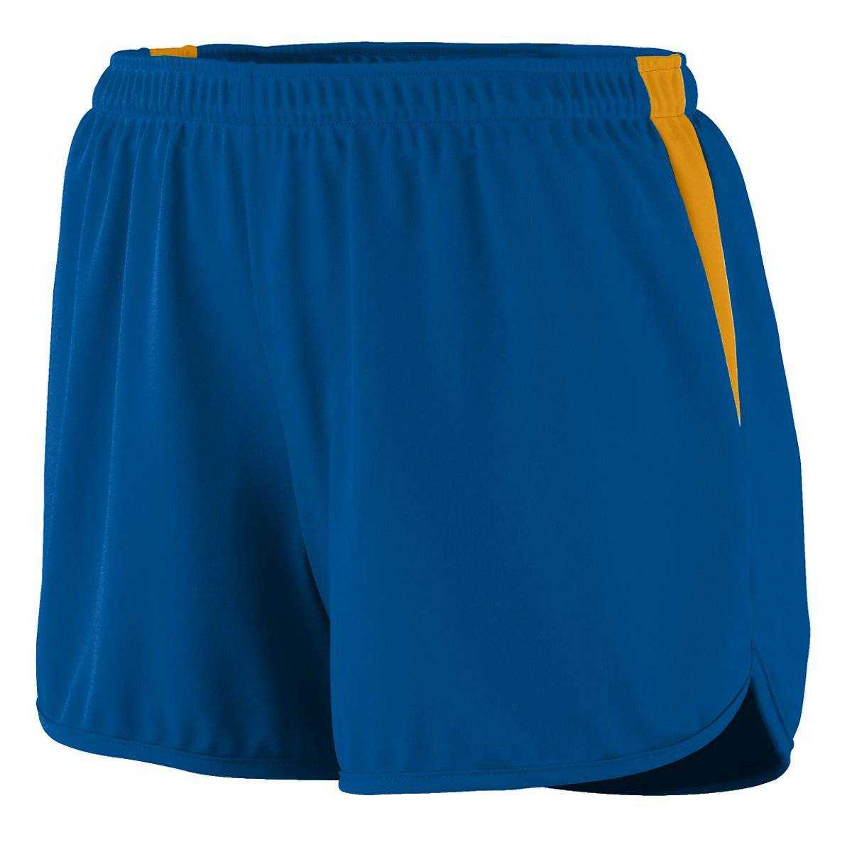 Augusta 347 Ladies Velocity Track Short - Royal Gold - HIT a Double