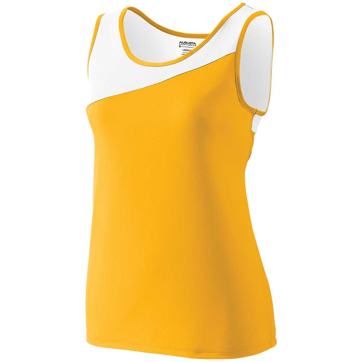Augusta 354 Ladies Accelerate Jersey - Gold White - HIT a Double