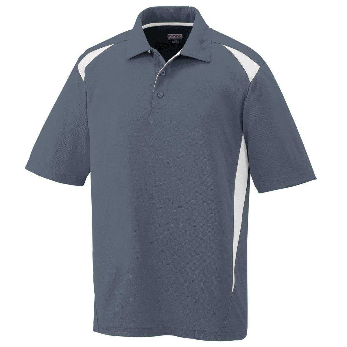 Augusta 5012 Premier Sport Shirt - Dark Gray White - HIT a Double