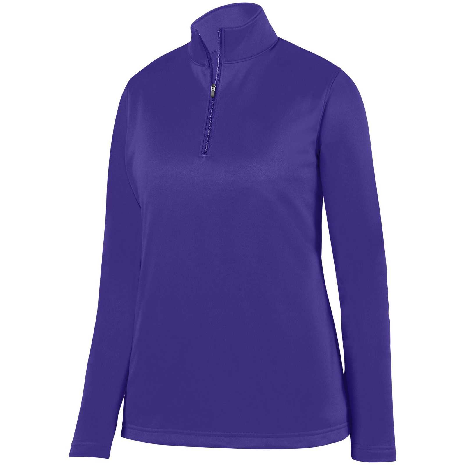 Augusta 5509 Ladies Wicking Fleece Pullover - Purple - HIT a Double